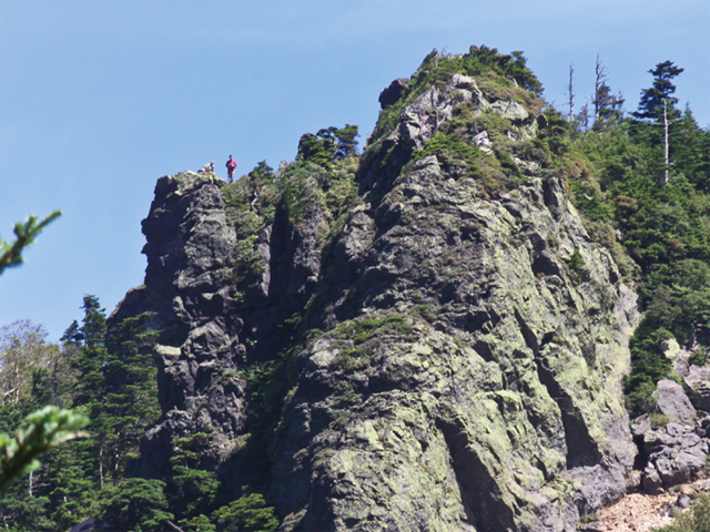 Mt. Akaishi Summit rock face