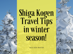 Shiga Kogen Travel Tips in winter season!