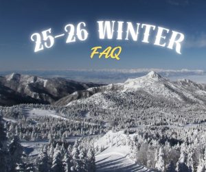 FAQ for Winter Season Bookings