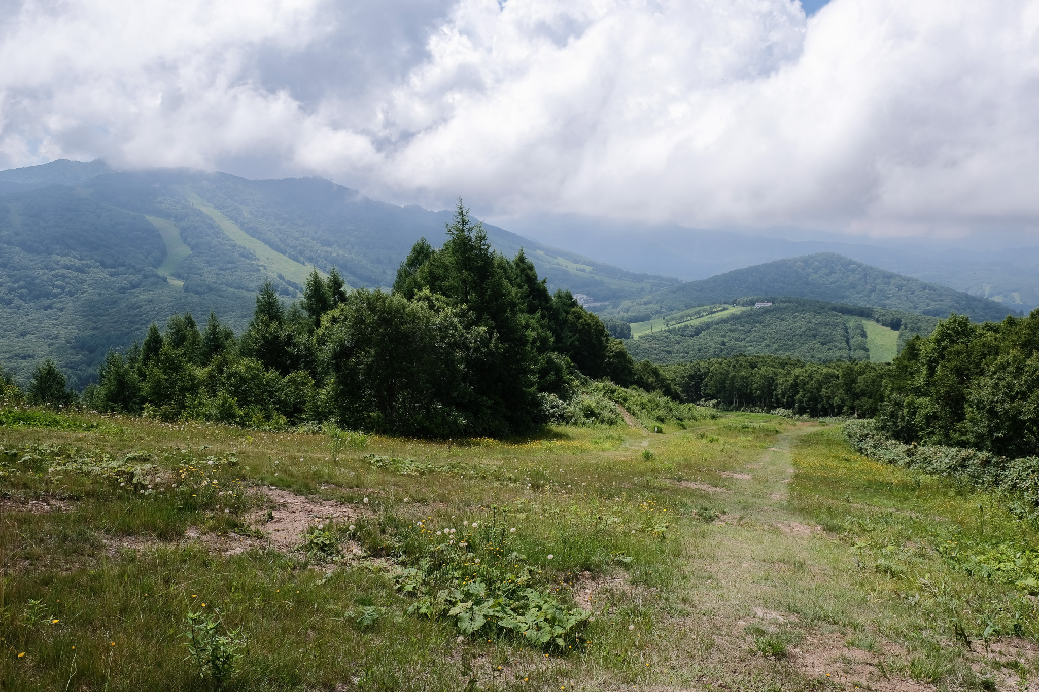 焼額山スキー場を歩く